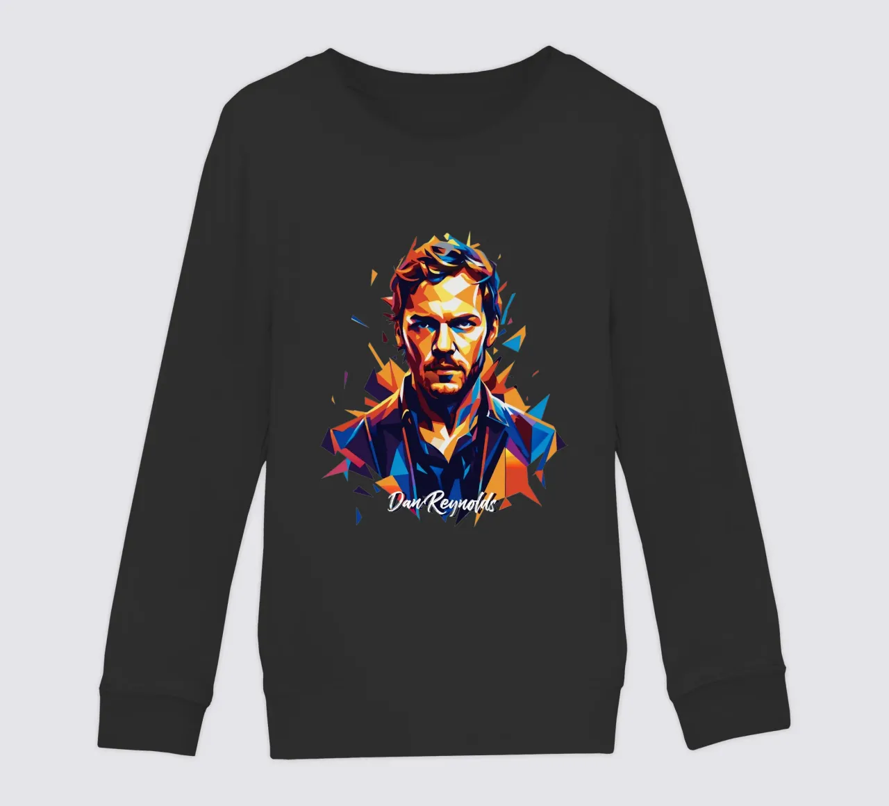 Dan Reynolds Portrait in WPAP Pop Art felpa bambino da vectorartnesia