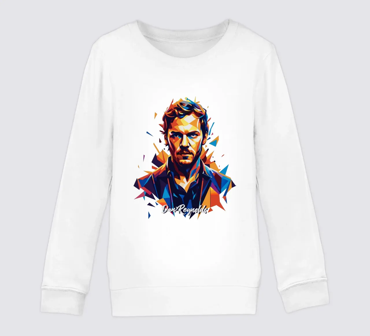 Dan Reynolds Portrait in WPAP Pop Art felpa bambino da vectorartnesia