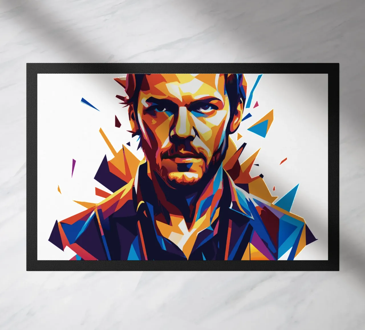 Dan Reynolds Portrait in WPAP Pop Art zerbino da vectorartnesia