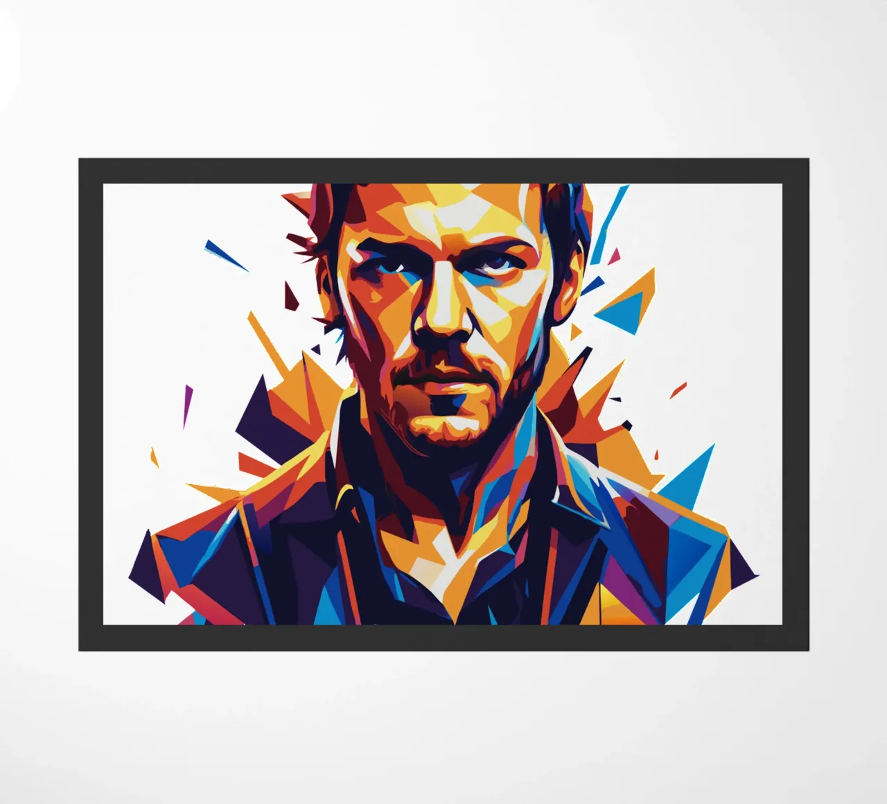 Dan Reynolds Portrait in WPAP Pop Art zerbino da vectorartnesia