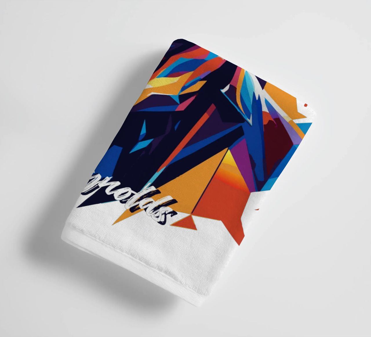 Dan Reynolds Portrait in WPAP Pop Art asciugamano da bagno da vectorartnesia