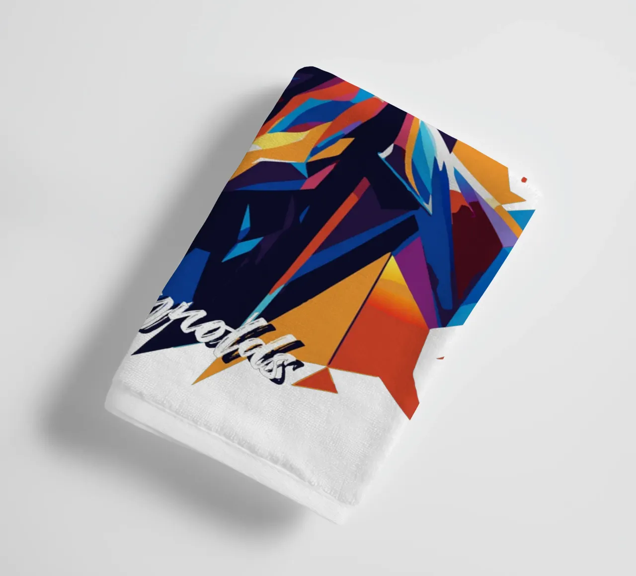 Dan Reynolds Portrait in WPAP Pop Art asciugamano da bagno da vectorartnesia