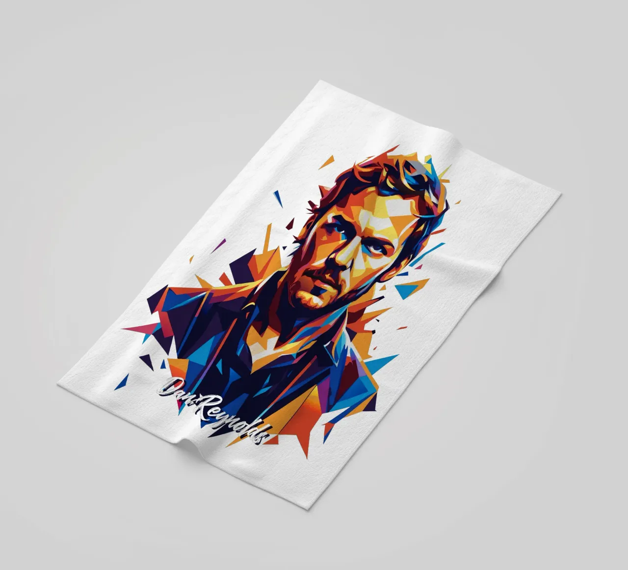 Dan Reynolds Portrait in WPAP Pop Art telo mare da vectorartnesia