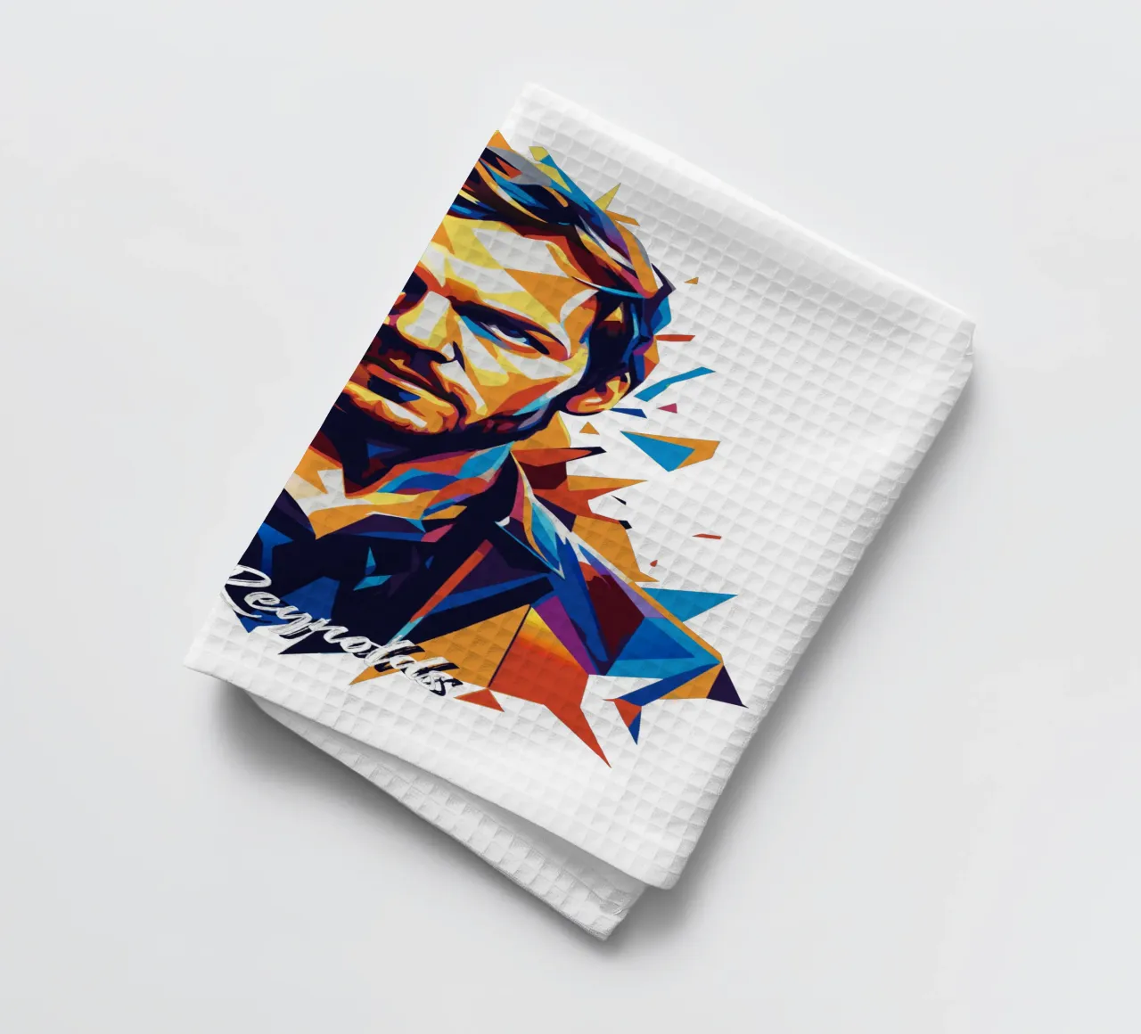 Dan Reynolds Portrait in WPAP Pop Art torchon de vectorartnesia