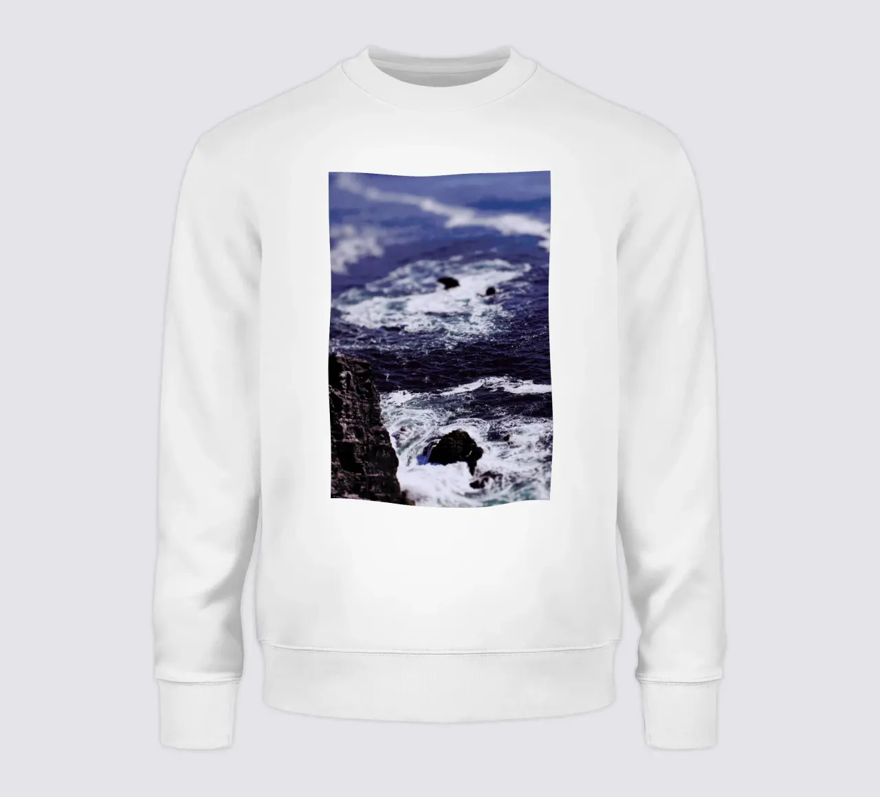 Blue Ocean sweatshirt by Leah Flores