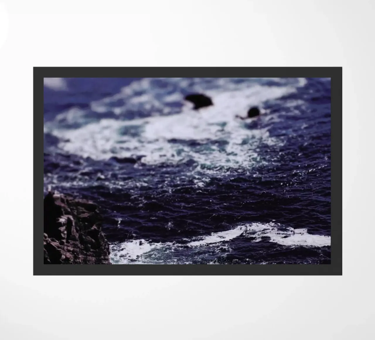 Blue Ocean doormat by Leah Flores