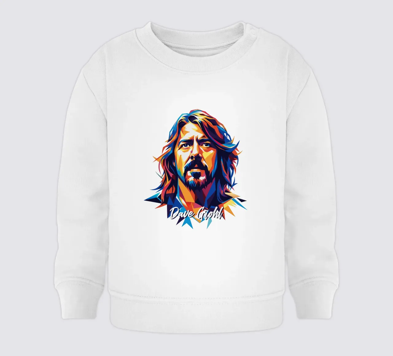 Dave Grohl Portrait in WPAP Pop Art felpa neonato da vectorartnesia