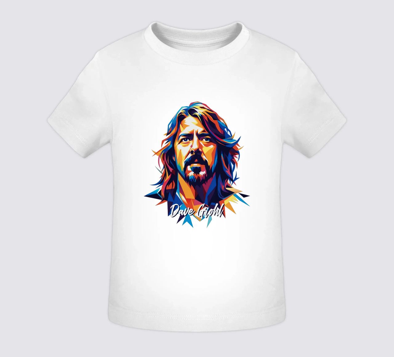 Dave Grohl Portrait in WPAP Pop Art maglietta neonato da vectorartnesia