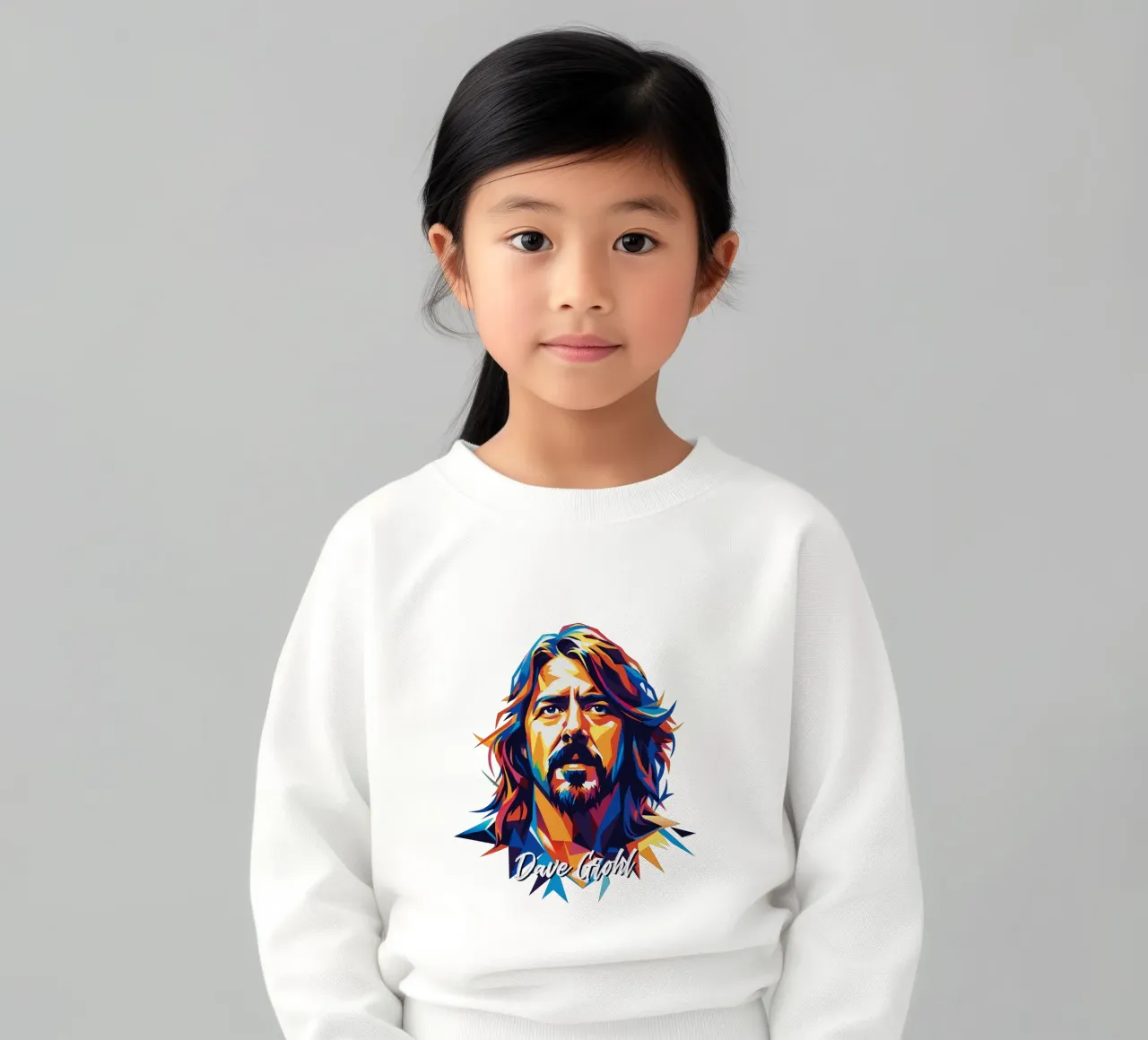 Dave Grohl Portrait in WPAP Pop Art felpa bambino da vectorartnesia