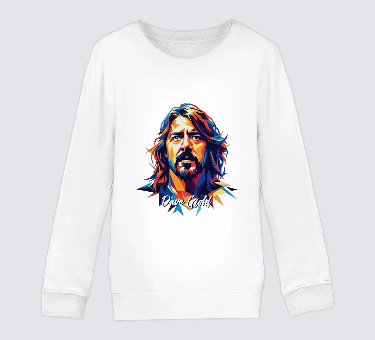Dave Grohl Portrait in WPAP Pop Art felpa bambino da vectorartnesia