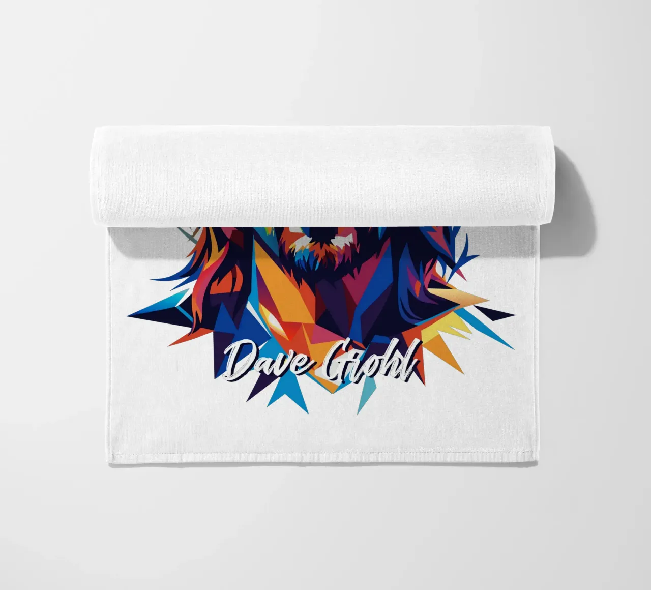 Dave Grohl Portrait in WPAP Pop Art telo mare da vectorartnesia