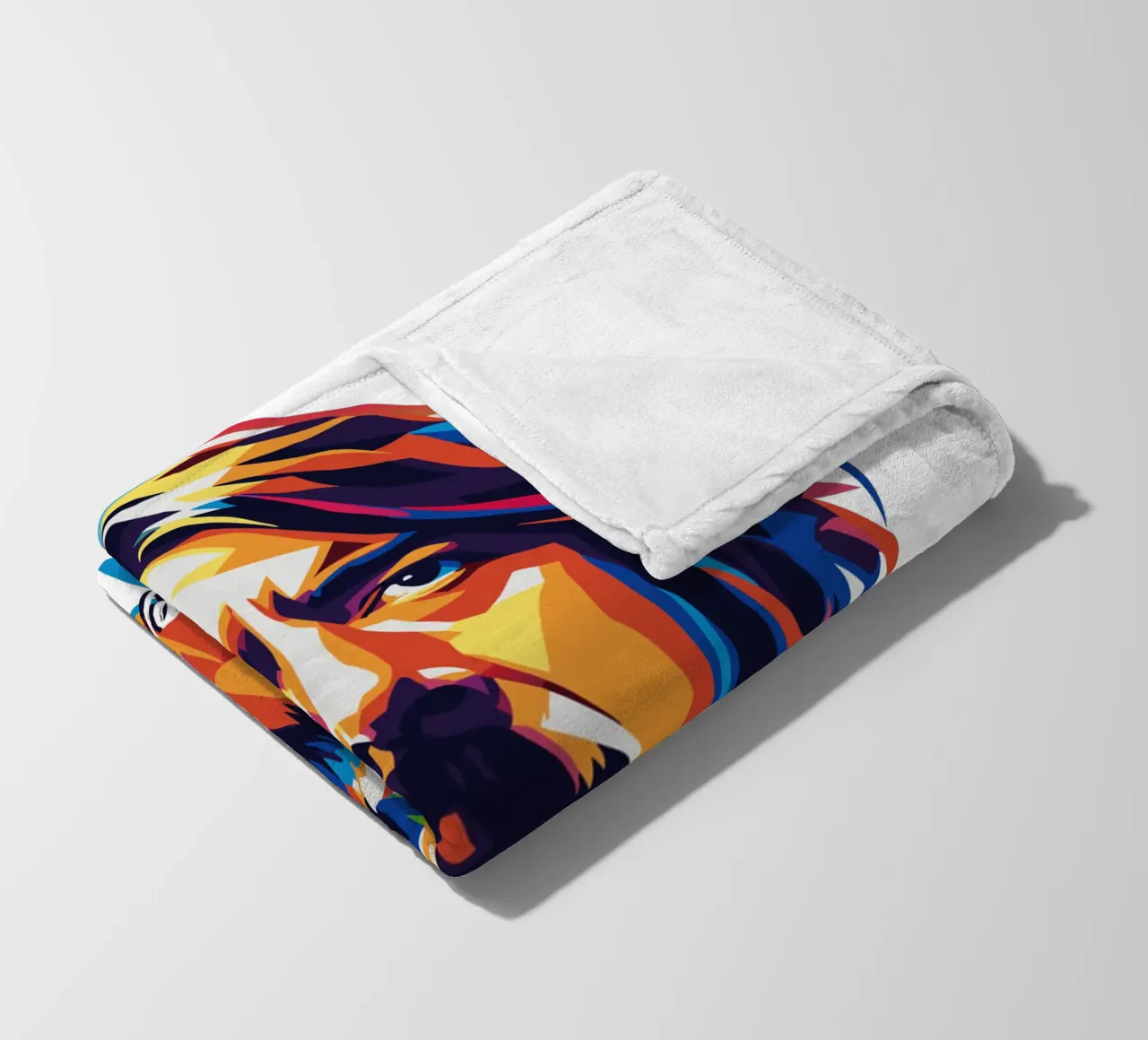 Dave Grohl Portrait in WPAP Pop Art coperta in pile da vectorartnesia