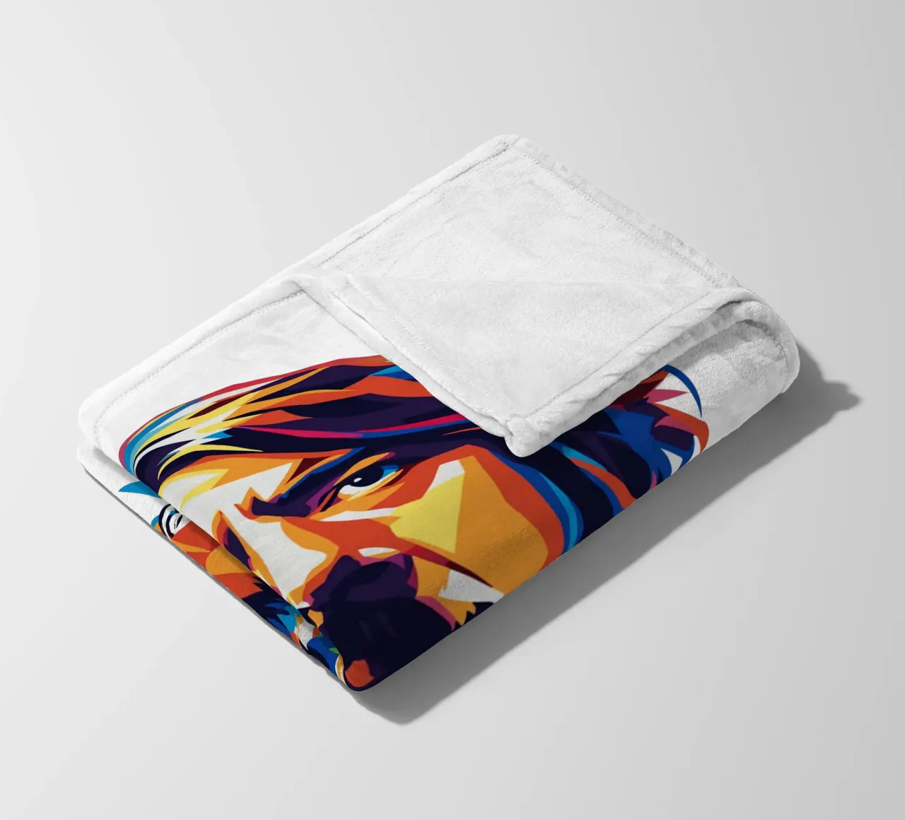 Dave Grohl Portrait in WPAP Pop Art coperta in pile da vectorartnesia