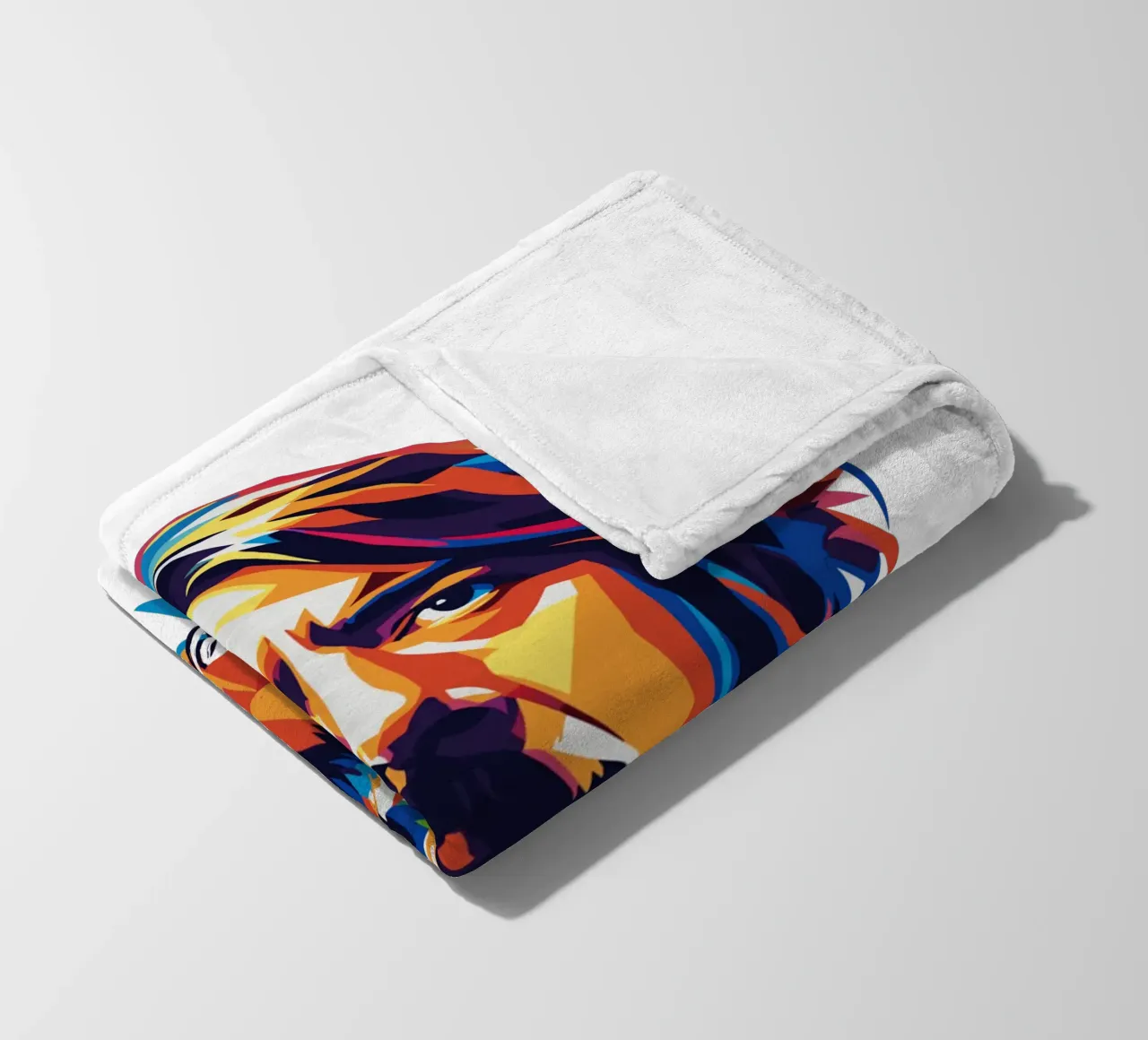 Dave Grohl Portrait in WPAP Pop Art coperta in pile da vectorartnesia