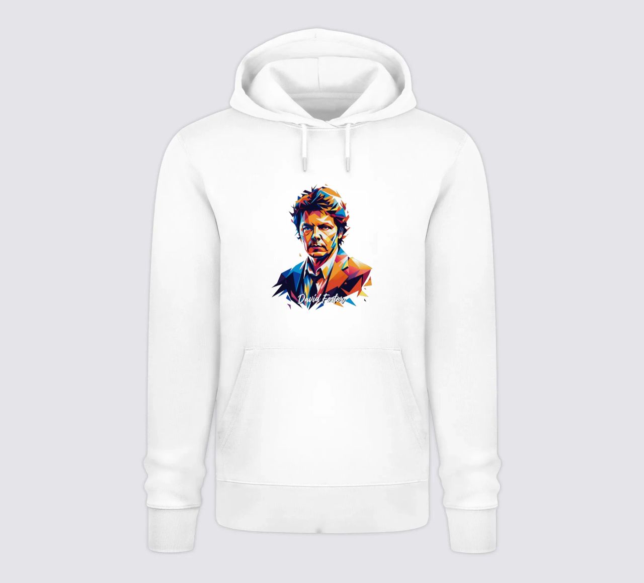 David Foster Portrait in WPAP Pop Art felpa con cappuccio da vectorartnesia
