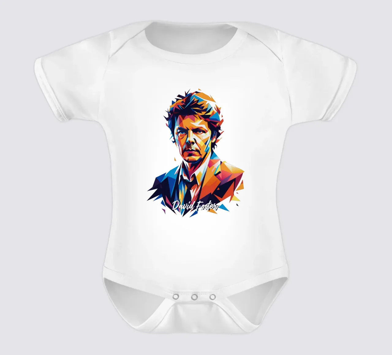 David Foster Portrait in WPAP Pop Art body de bebé de vectorartnesia