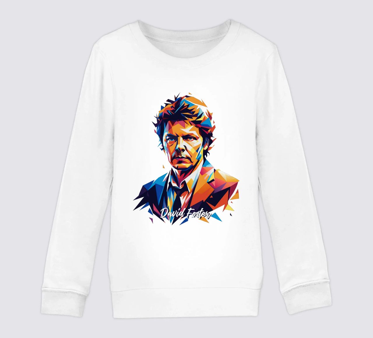 David Foster Portrait in WPAP Pop Art felpa bambino da vectorartnesia