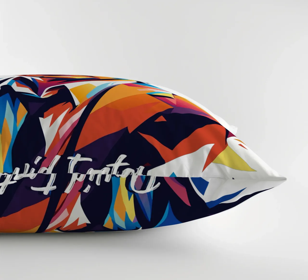 David Foster Portrait in WPAP Pop Art cuscino da vectorartnesia