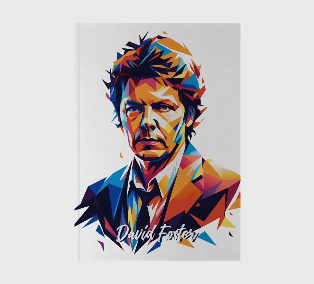 David Foster Portrait in WPAP Pop Art diario da vectorartnesia