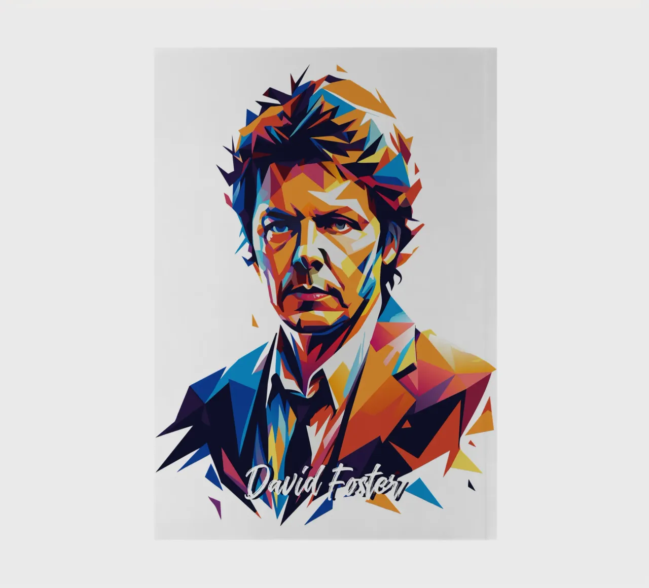 David Foster Portrait in WPAP Pop Art diario da vectorartnesia