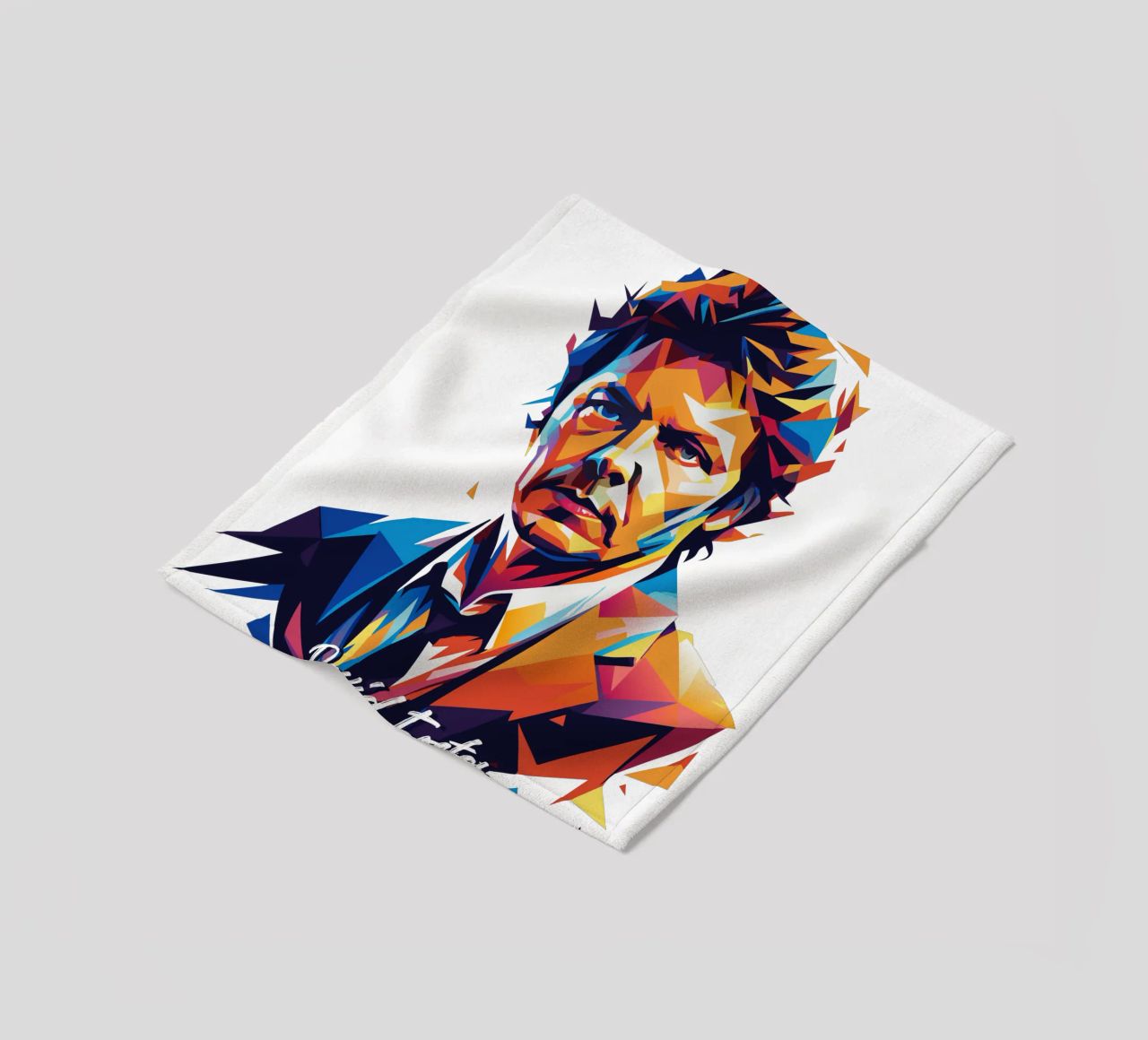 David Foster Portrait in WPAP Pop Art coperta in pile da vectorartnesia