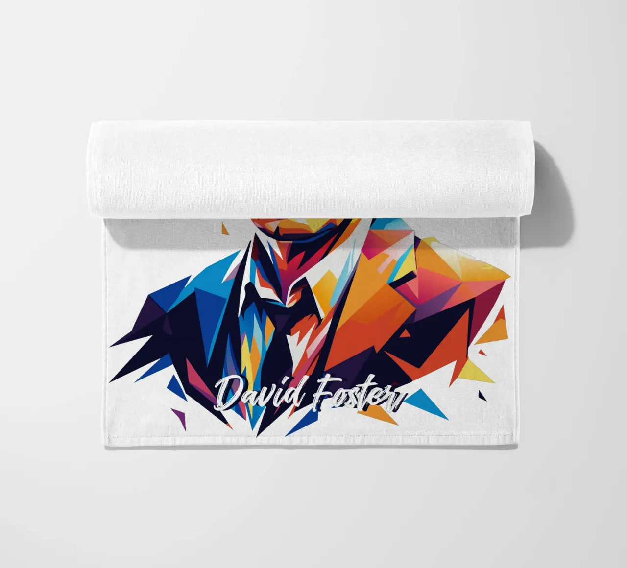 David Foster Portrait in WPAP Pop Art telo mare da vectorartnesia