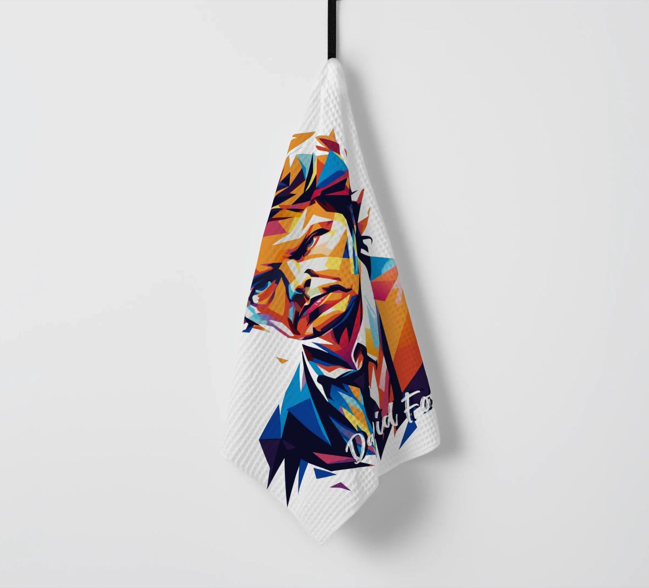 David Foster Portrait in WPAP Pop Art canovaccio da cucina da vectorartnesia
