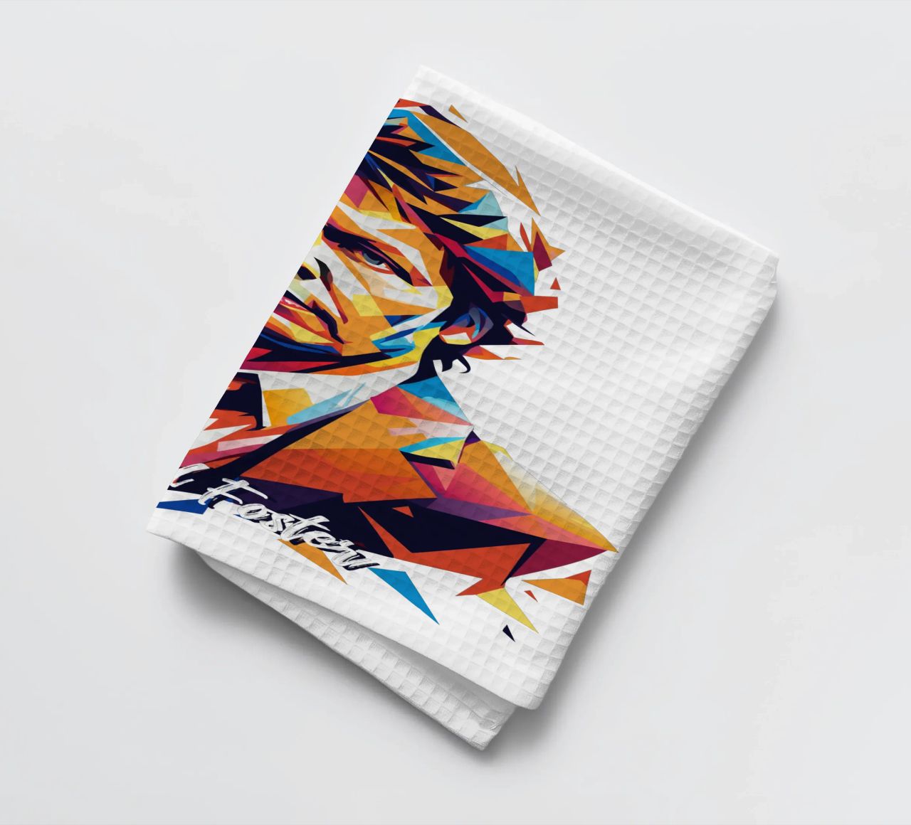 David Foster Portrait in WPAP Pop Art canovaccio da cucina da vectorartnesia