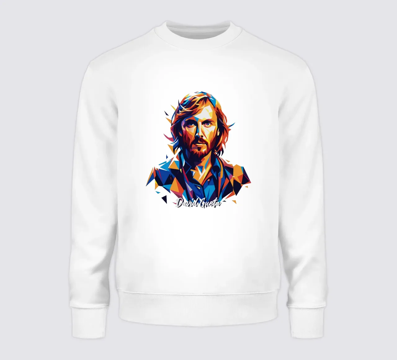 David Gueta Portrait in WPAP Pop Art Sweatshirt von vectorartnesia