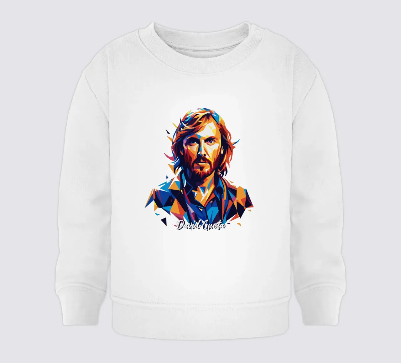 David Gueta Portrait in WPAP Pop Art felpa neonato da vectorartnesia