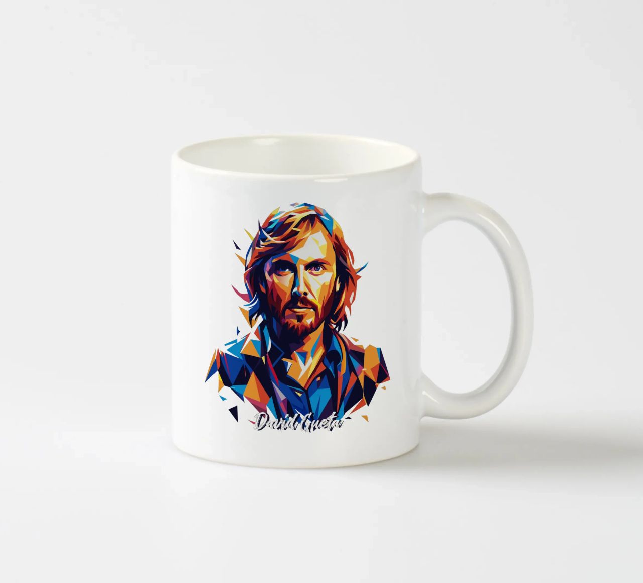 David Gueta Portrait in WPAP Pop Art tazza in ceramica da vectorartnesia