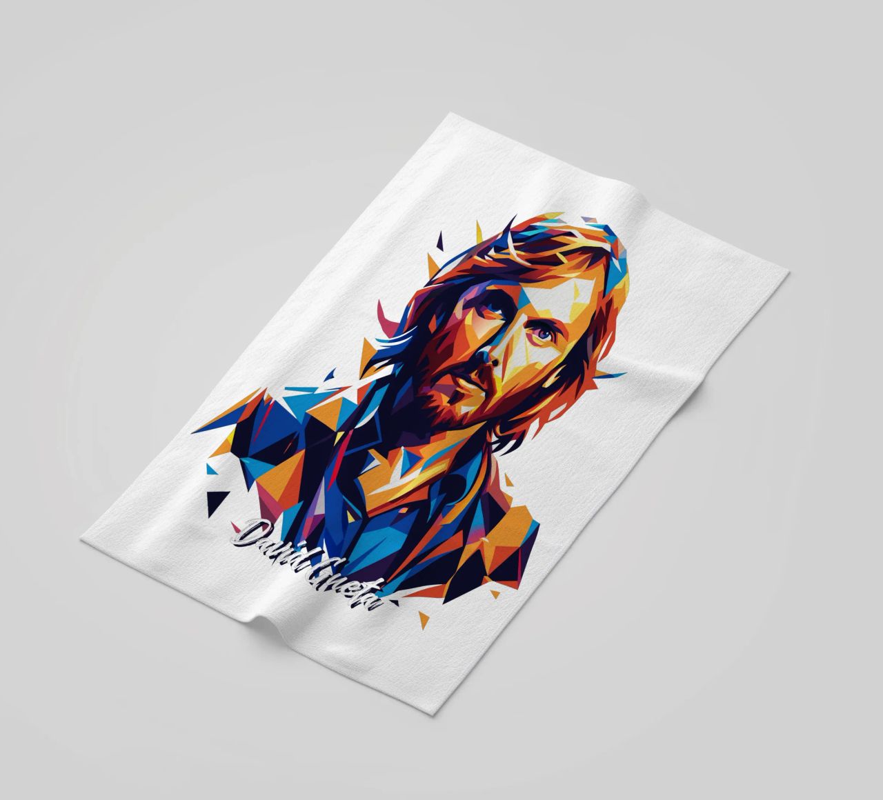 David Gueta Portrait in WPAP Pop Art telo mare da vectorartnesia