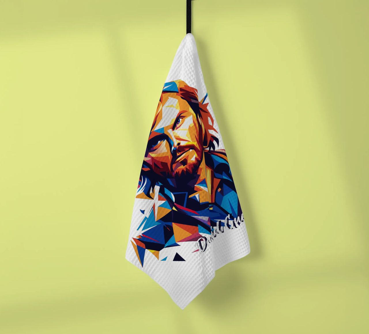 David Gueta Portrait in WPAP Pop Art canovaccio da cucina da vectorartnesia
