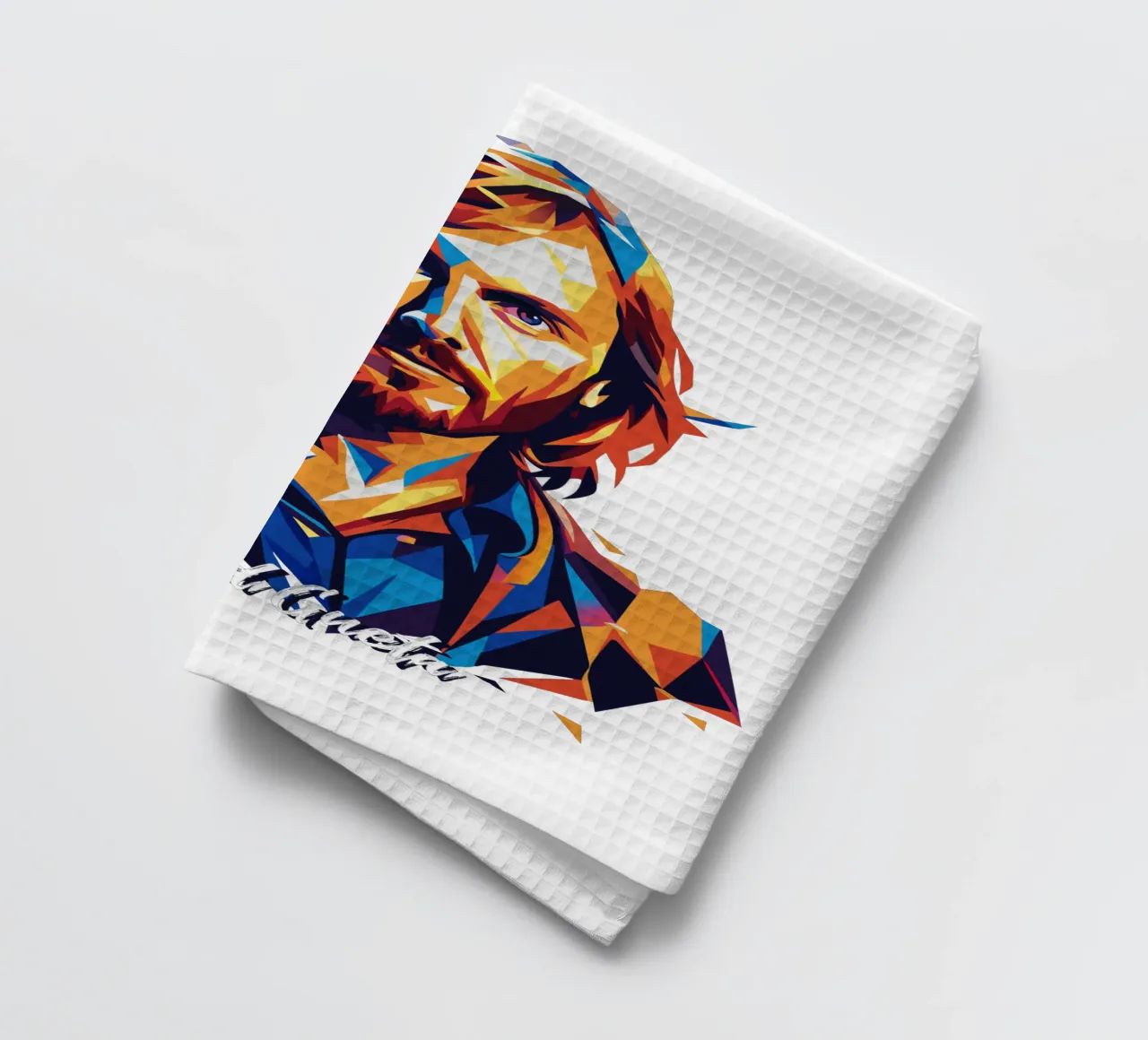 David Gueta Portrait in WPAP Pop Art canovaccio da cucina da vectorartnesia