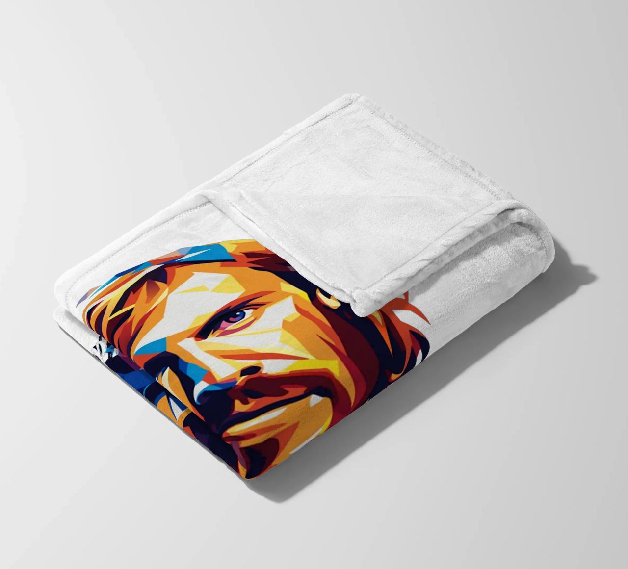 David Gueta Portrait in WPAP Pop Art coperta in pile da vectorartnesia
