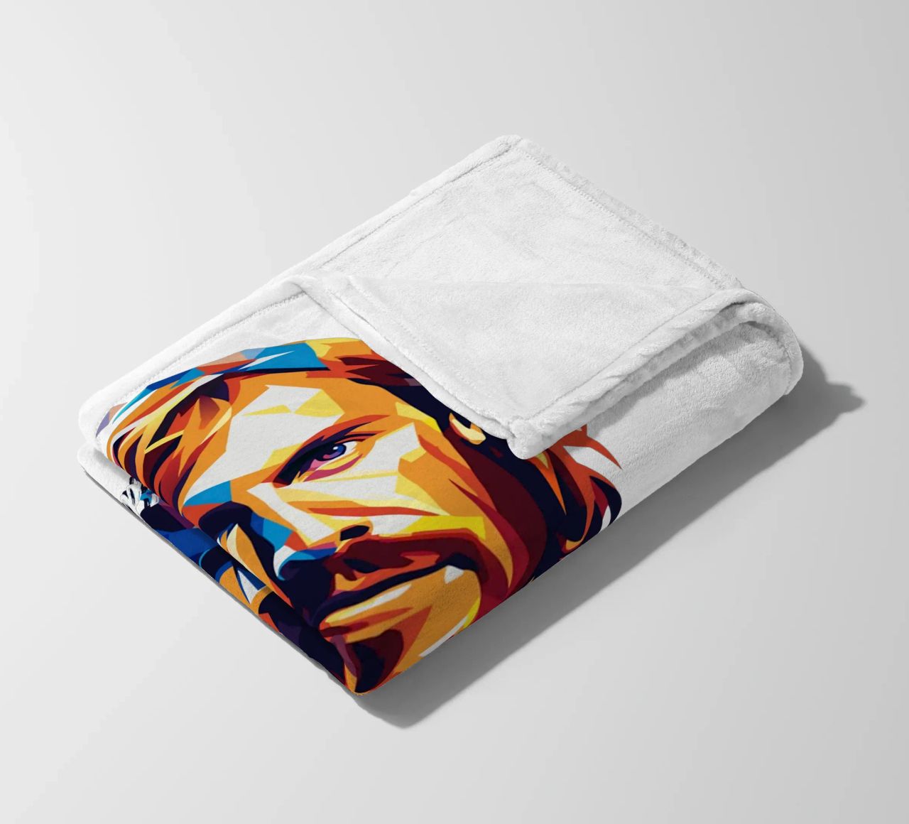 David Gueta Portrait in WPAP Pop Art coperta in pile da vectorartnesia