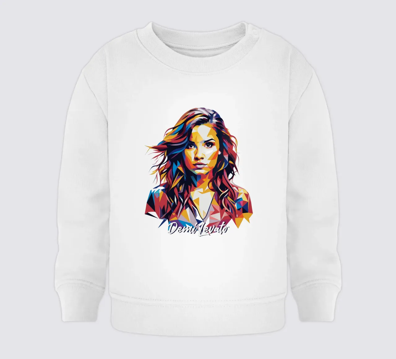 Demi Levato Portrait in WPAP Pop Art felpa neonato da vectorartnesia