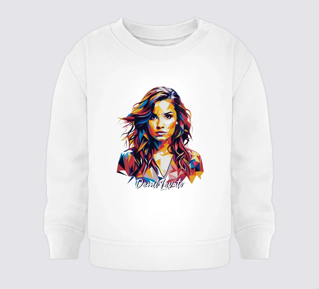 Demi Levato Portrait in WPAP Pop Art felpa neonato da vectorartnesia
