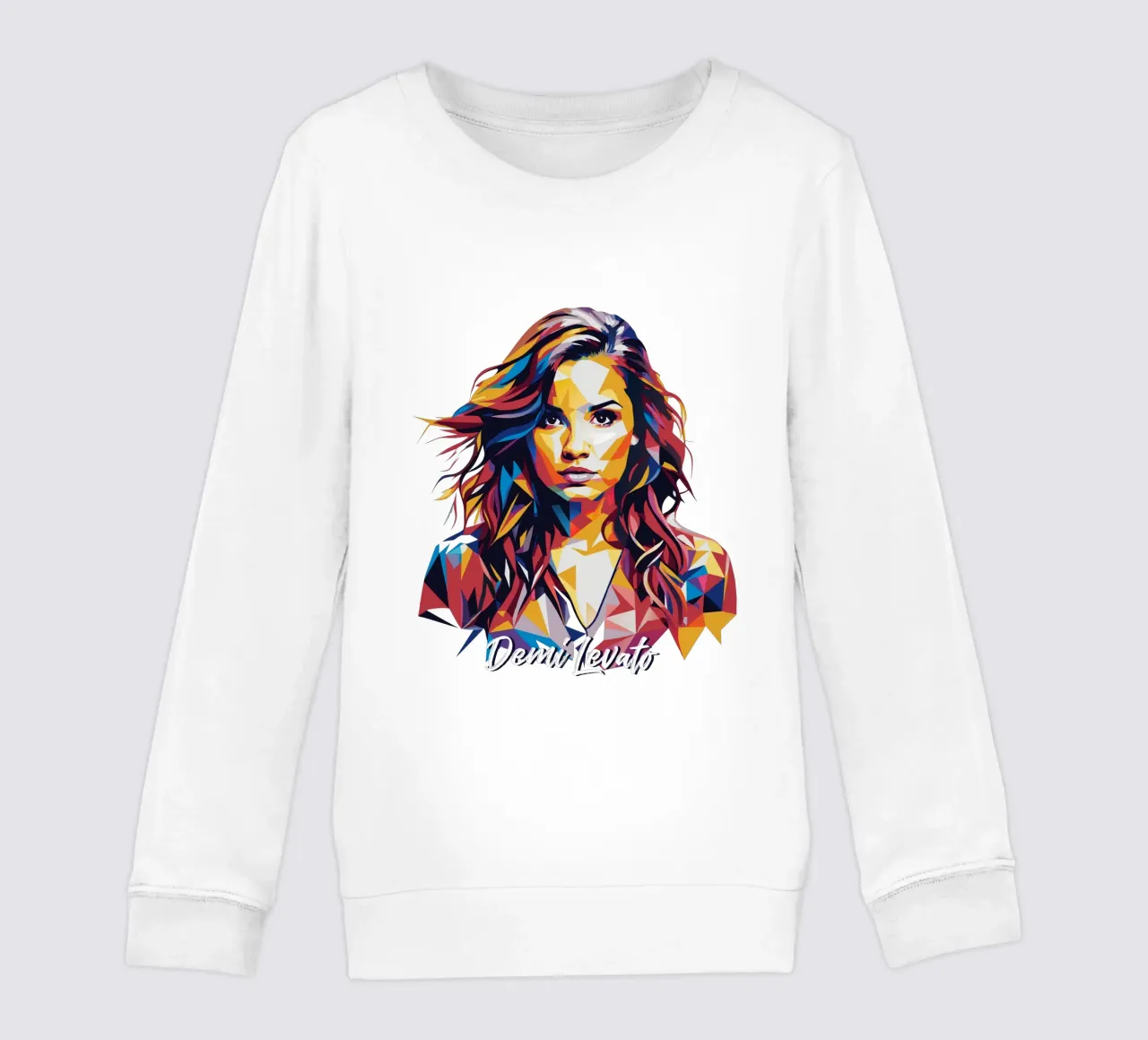 Demi Levato Portrait in WPAP Pop Art felpa bambino da vectorartnesia
