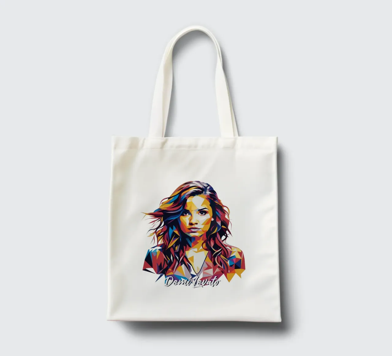 Demi Levato Portrait in WPAP Pop Art borsa in juta da vectorartnesia