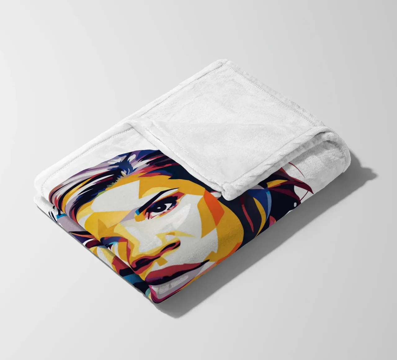 Demi Levato Portrait in WPAP Pop Art coperta in pile da vectorartnesia