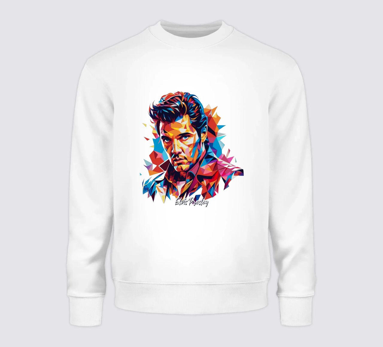 Elvis Presley Portrait in WPAP Pop Art felpa da vectorartnesia