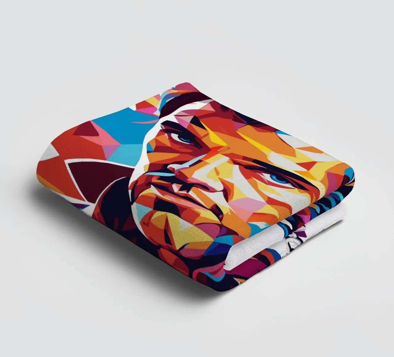 Elvis Presley Portrait in WPAP Pop Art asciugamano da bagno da vectorartnesia