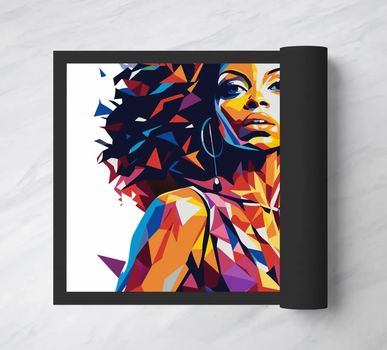 Diana Ross Portrait in WPAP Pop Art zerbino da vectorartnesia