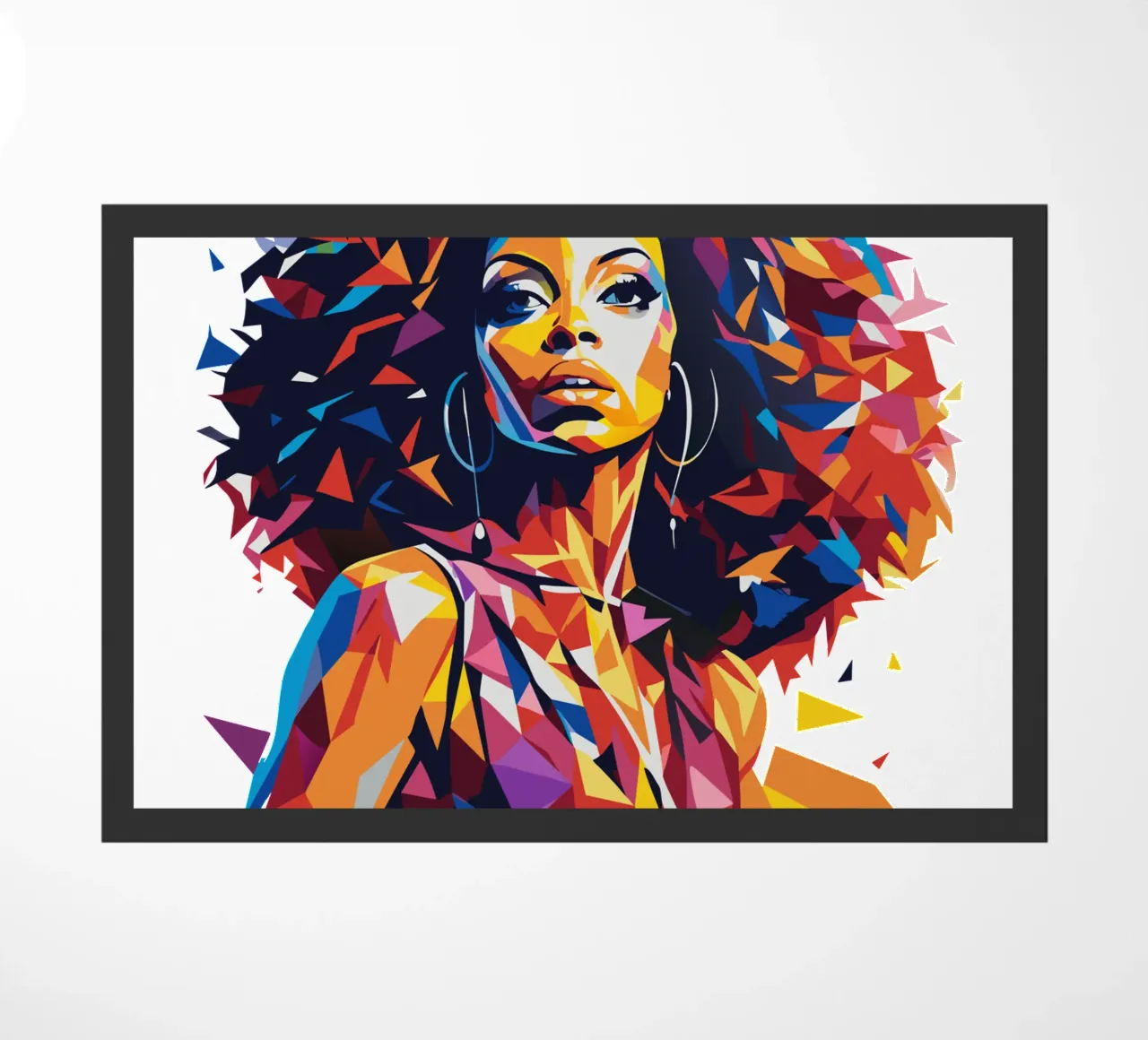 Diana Ross Portrait in WPAP Pop Art zerbino da vectorartnesia