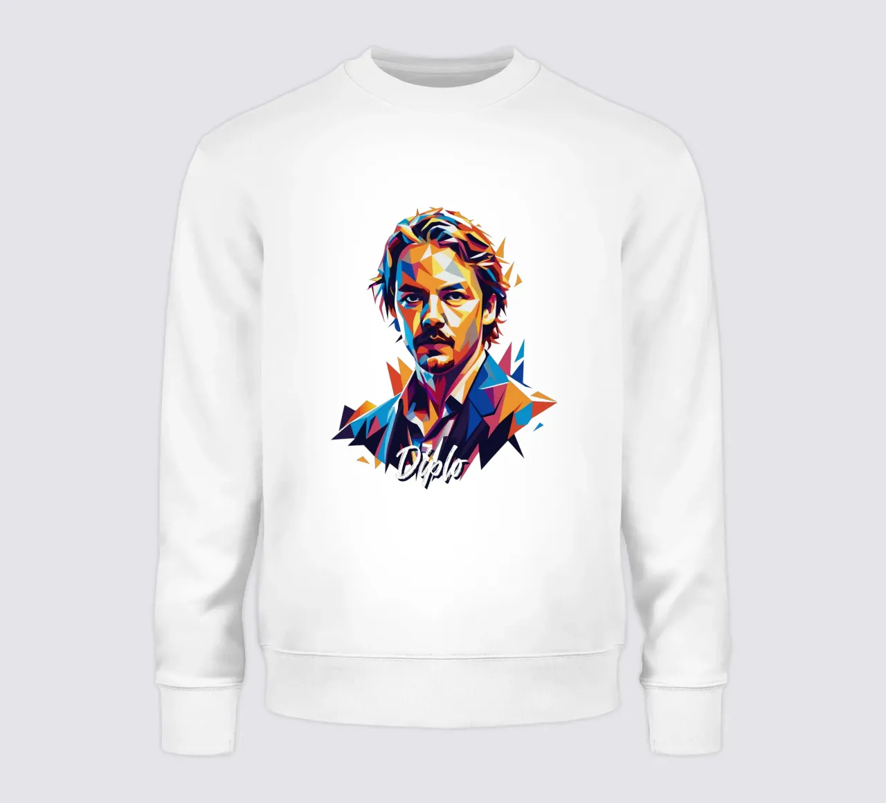 Diplo Portrait in WPAP Pop Art Sweatshirt von vectorartnesia