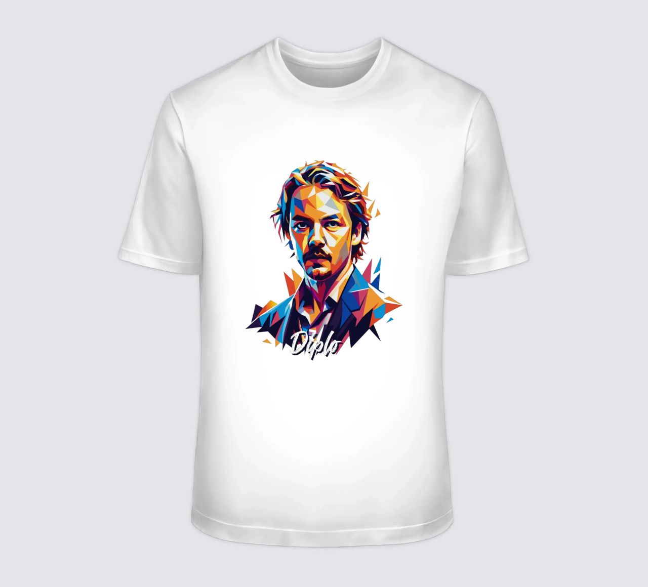 Diplo Portrait in WPAP Pop Art t-shirt da vectorartnesia