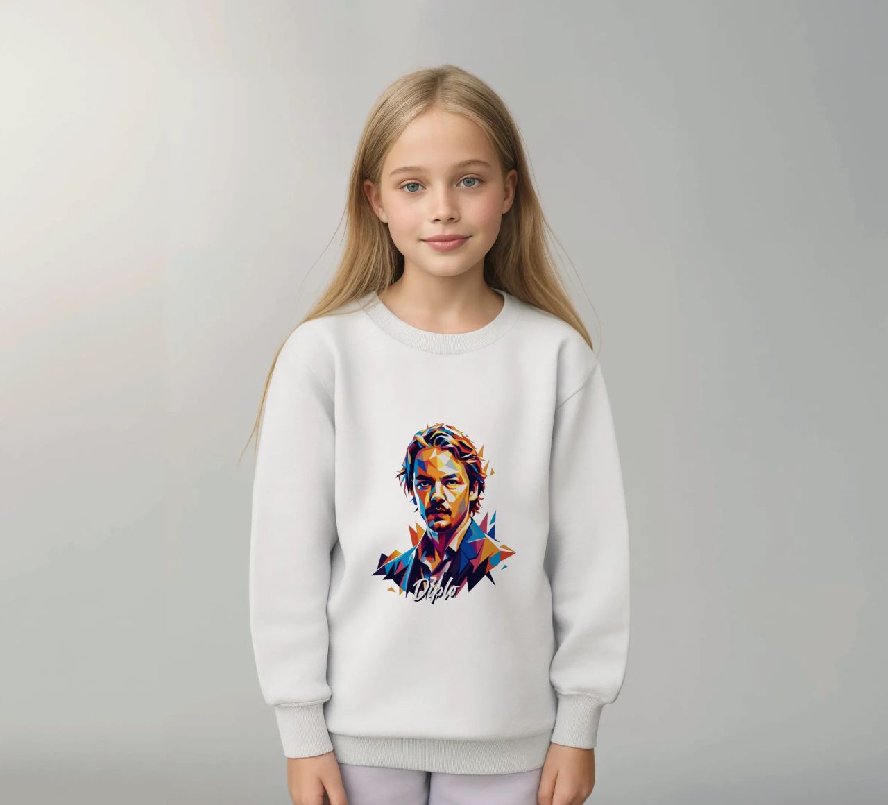 Diplo Portrait in WPAP Pop Art felpa bambino da vectorartnesia
