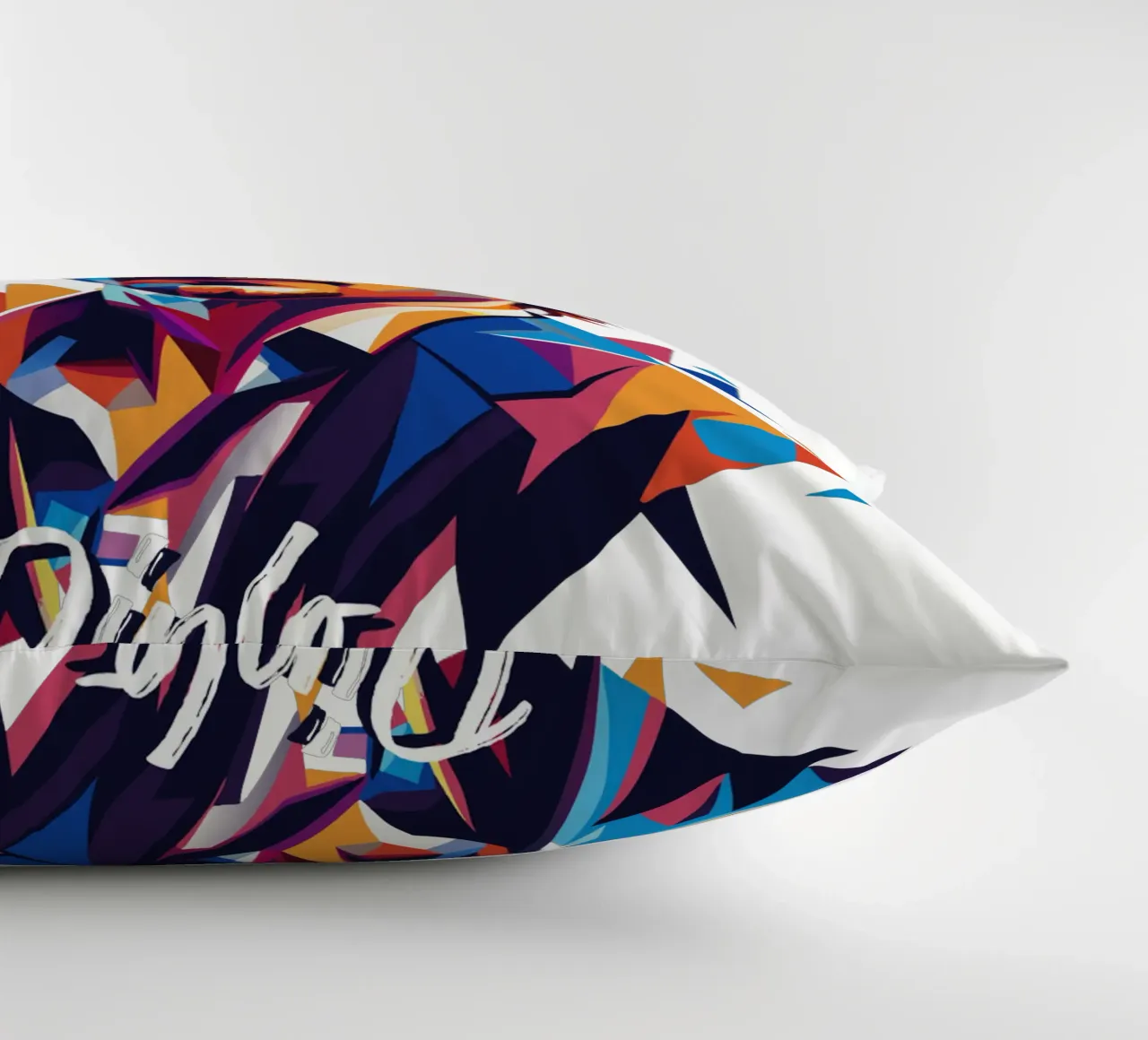 Diplo Portrait in WPAP Pop Art cuscino da vectorartnesia