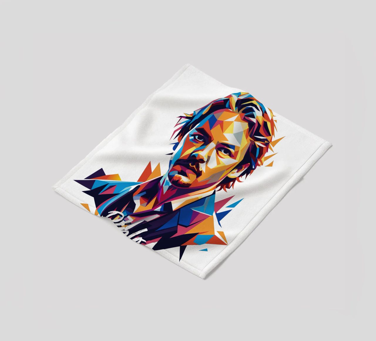 Diplo Portrait in WPAP Pop Art coperta in pile da vectorartnesia